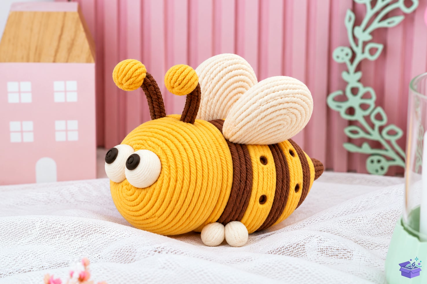 3D Cute Knitted Bee STL Decor - 3D Baskı ve Model Dosyası (STL, OBJ, 3MF) - 3D Baskı  İndir (STL, OBJ, 3MF)