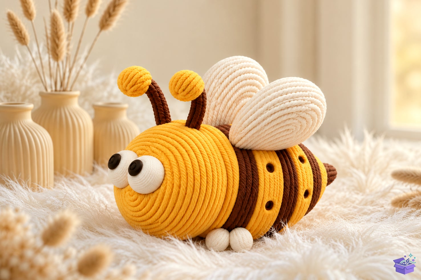 3D Cute Knitted Bee STL Decor - 3D Baskı ve Model Dosyası (STL, OBJ, 3MF) - detaylı önizleme 2