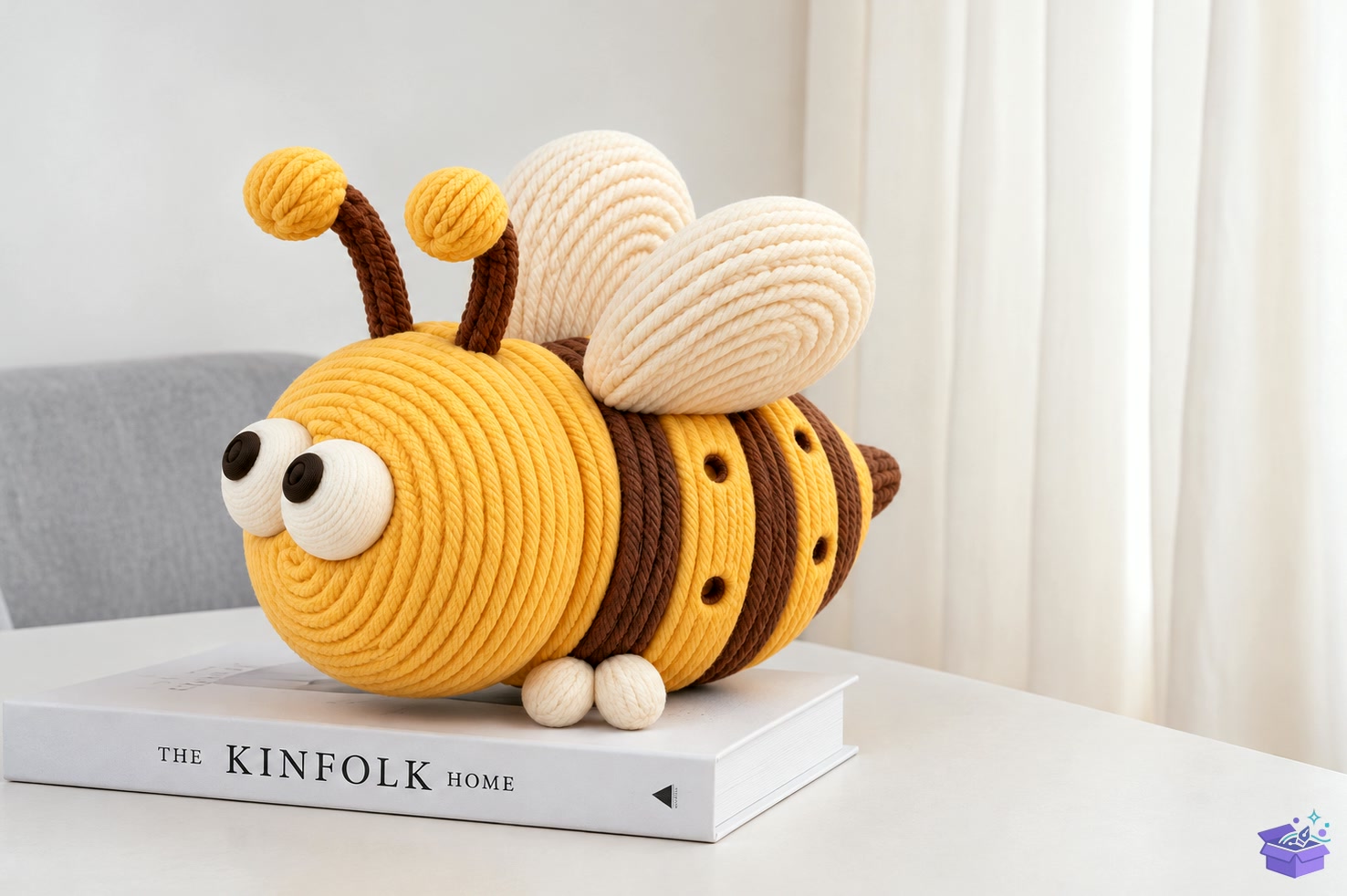 3D Cute Knitted Bee STL Decor - 3D Baskı ve Model Dosyası (STL, OBJ, 3MF) - detaylı önizleme 3