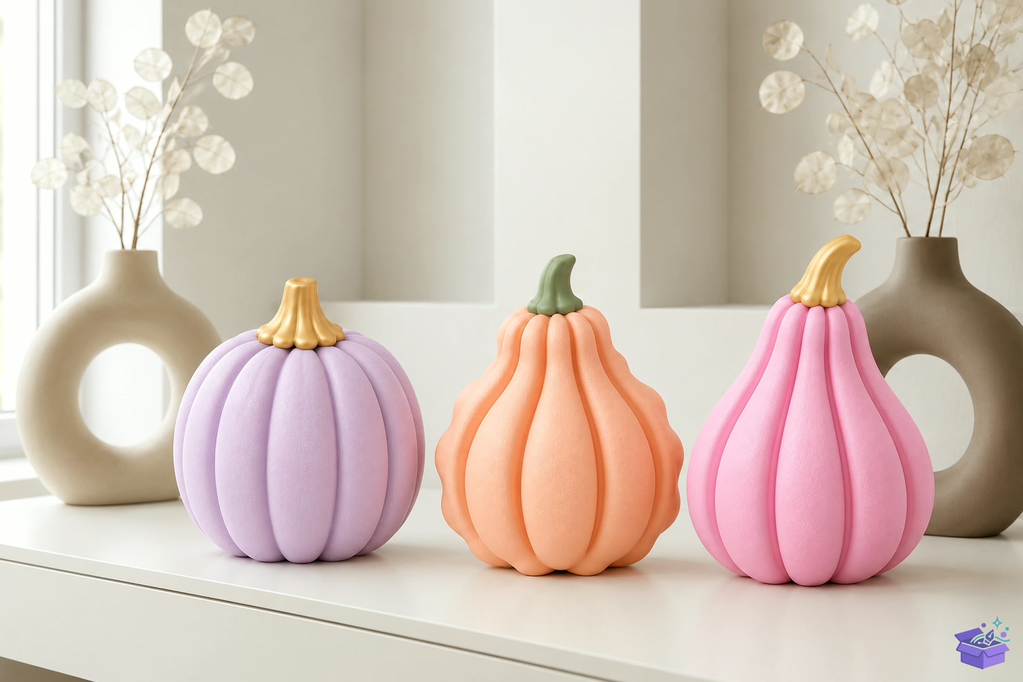 3D STL Printable Pumpkin Decor - 3D Baskı ve Model Dosyası (STL, OBJ, 3MF) - detaylı önizleme 3