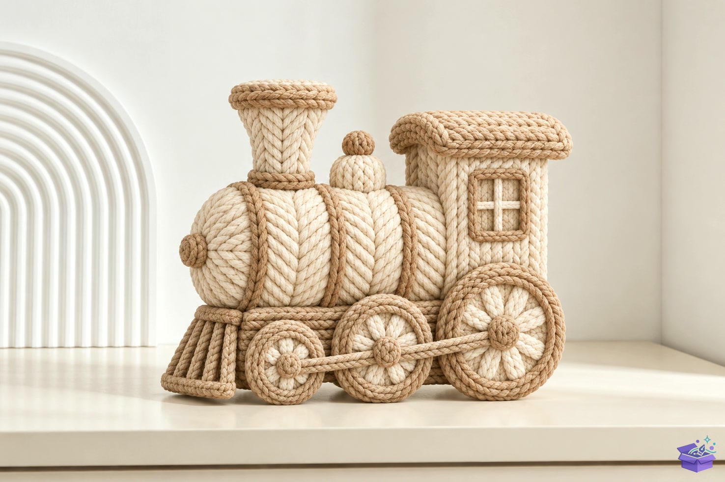 Knitted Yılbaşı Train STL Decor - 3D Baskı ve Model Dosyası (STL, OBJ, 3MF) - detaylı önizleme 3