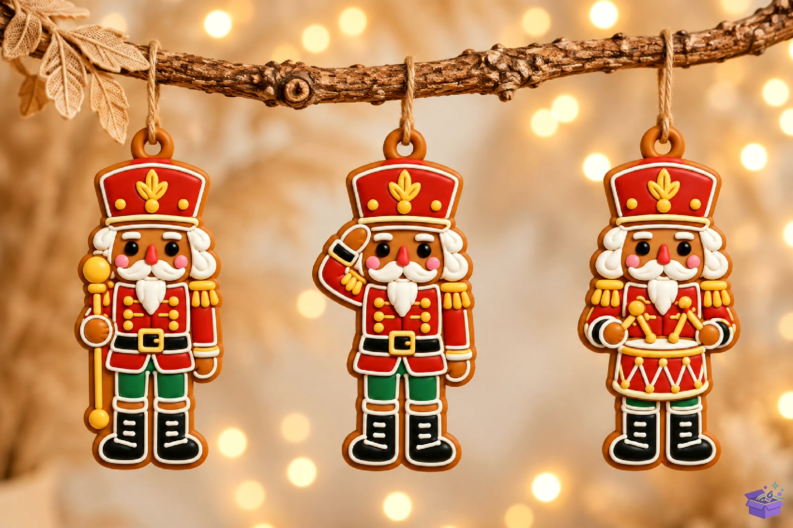 Yılbaşı Nutcracker Süs 3D STL - 3D Baskı ve Model Dosyası (STL, OBJ, 3MF) - detaylı önizleme 2