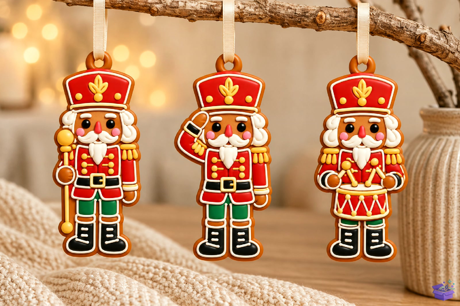 Yılbaşı Nutcracker Süs 3D STL - 3D Baskı ve Model Dosyası (STL, OBJ, 3MF) - detaylı önizleme 3