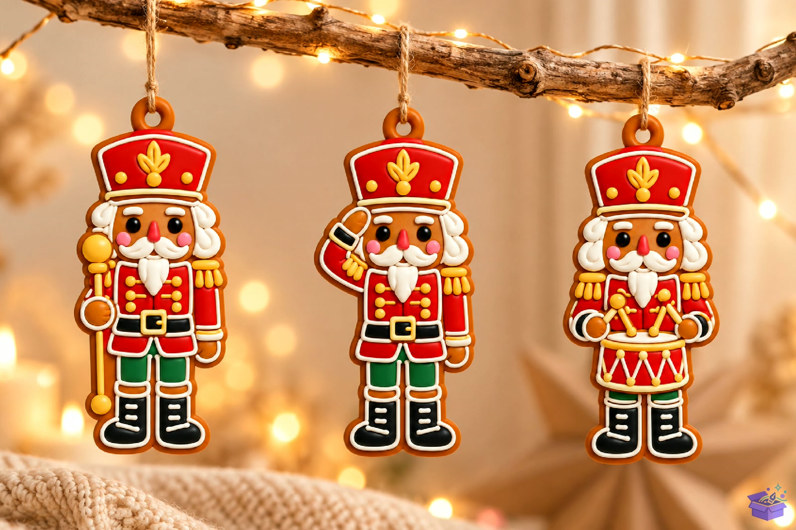 Yılbaşı Nutcracker Süs 3D STL - 3D Baskı ve Model Dosyası (STL, OBJ, 3MF) - detaylı önizleme 5