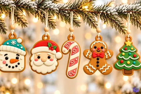 Yılbaşı Cookie 3D Baskı Süs - 3D Baskı ve Model Dosyası (STL, OBJ, 3MF) - 3D Baskı  İndir (STL, OBJ, 3MF)