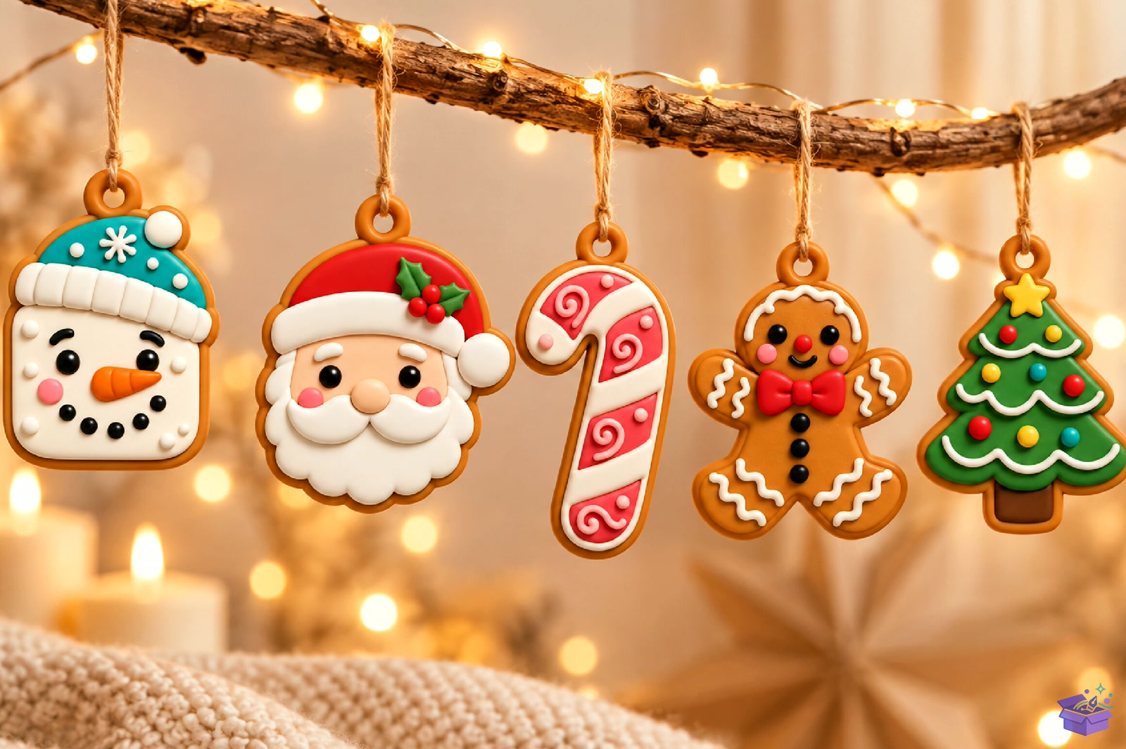 Yılbaşı Cookie 3D Baskı Süs - 3D Baskı ve Model Dosyası (STL, OBJ, 3MF) - detaylı önizleme 2