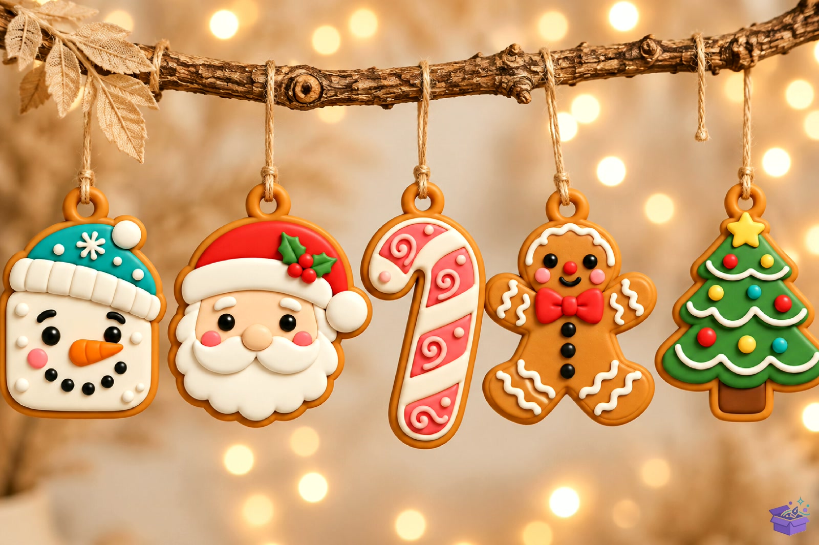 Yılbaşı Cookie 3D Baskı Süs - 3D Baskı ve Model Dosyası (STL, OBJ, 3MF) - detaylı önizleme 3