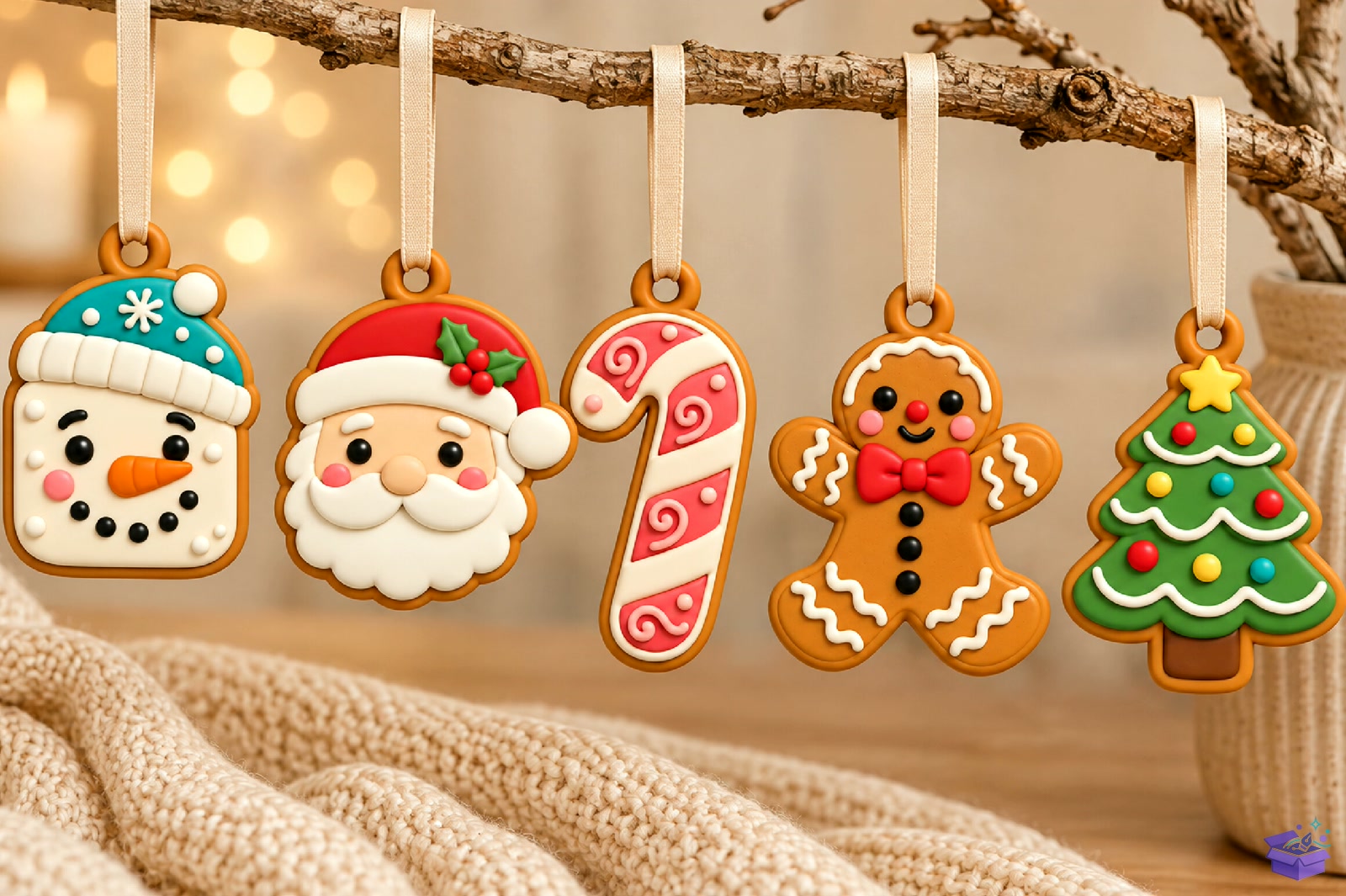 Yılbaşı Cookie 3D Baskı Süs - 3D Baskı ve Model Dosyası (STL, OBJ, 3MF) - detaylı önizleme 4