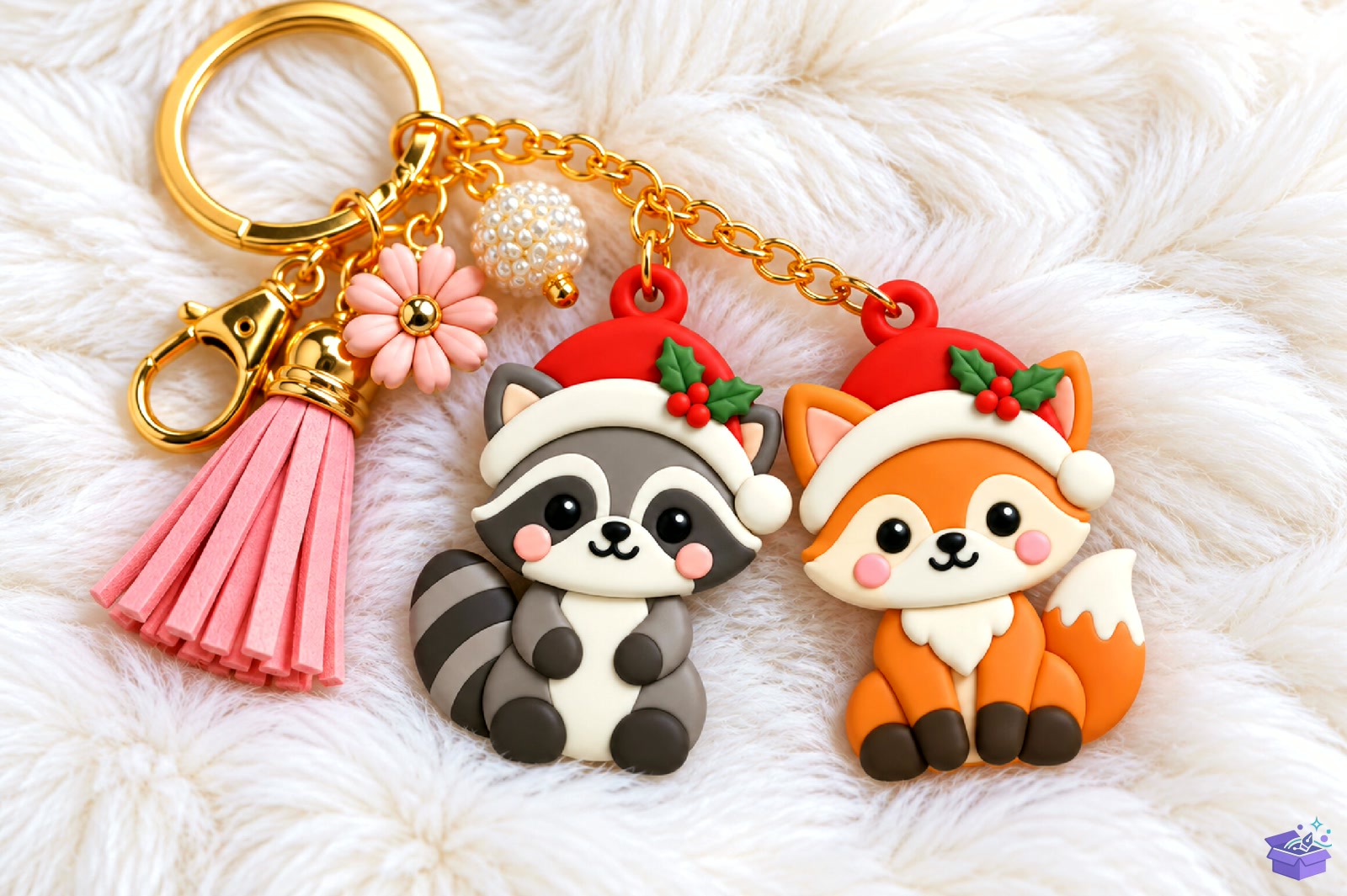 Yılbaşı Raccoon And Fox Anahtarlık STL - 3D Baskı ve Model Dosyası (STL, OBJ, 3MF) - detaylı önizleme 3