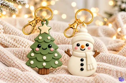 Yılbaşı Ağacı And Snowman Anahtarlık STL - 3D Baskı ve Model Dosyası (STL, OBJ, 3MF) - 3D Baskı  İndir (STL, OBJ, 3MF)