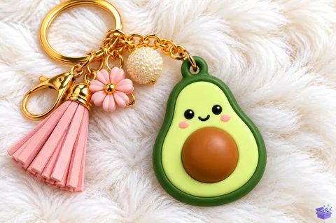 Kawaii Avocado Anahtarlık 3D Baskı STL - 3D Baskı ve Model Dosyası (STL, OBJ, 3MF) - 3D Baskı  İndir (STL, OBJ, 3MF)
