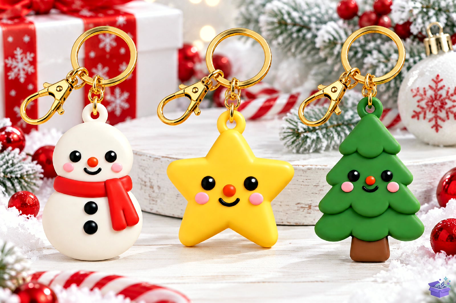 Yılbaşı Snowman And Ağaç Anahtarlık STL - 3D Baskı ve Model Dosyası (STL, OBJ, 3MF) - detaylı önizleme 4