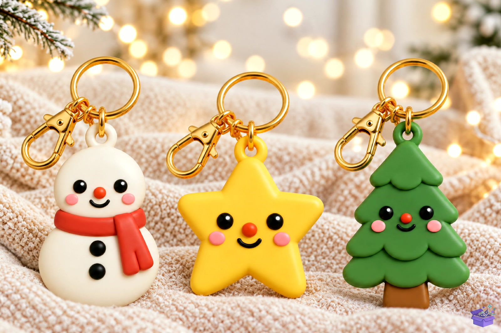 Yılbaşı Snowman And Ağaç Anahtarlık STL - 3D Baskı ve Model Dosyası (STL, OBJ, 3MF) - detaylı önizleme 5