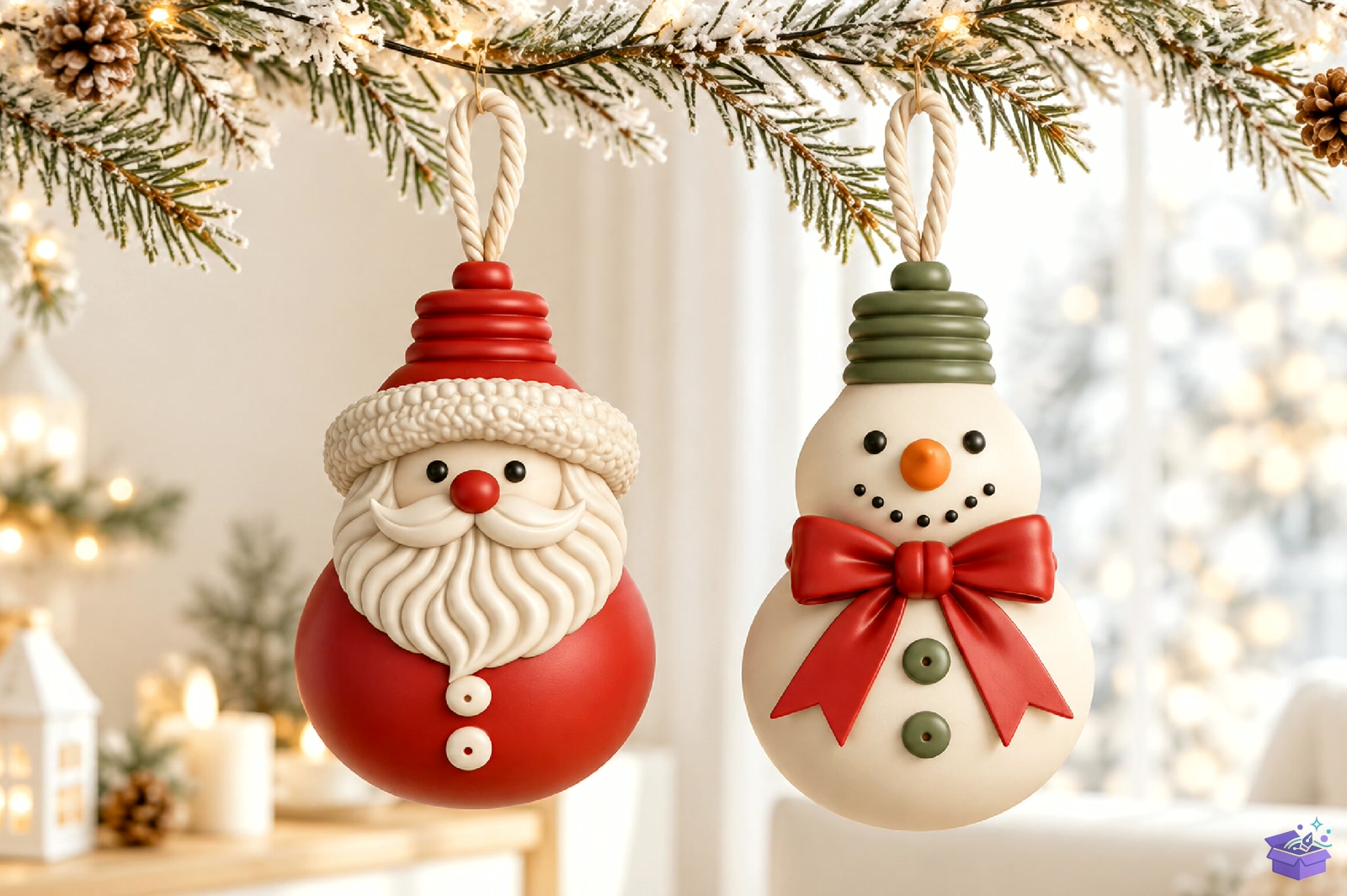 Santa And Snowman Süs 3D STL File - 3D Baskı ve Model Dosyası (STL, OBJ, 3MF) - detaylı önizleme 2