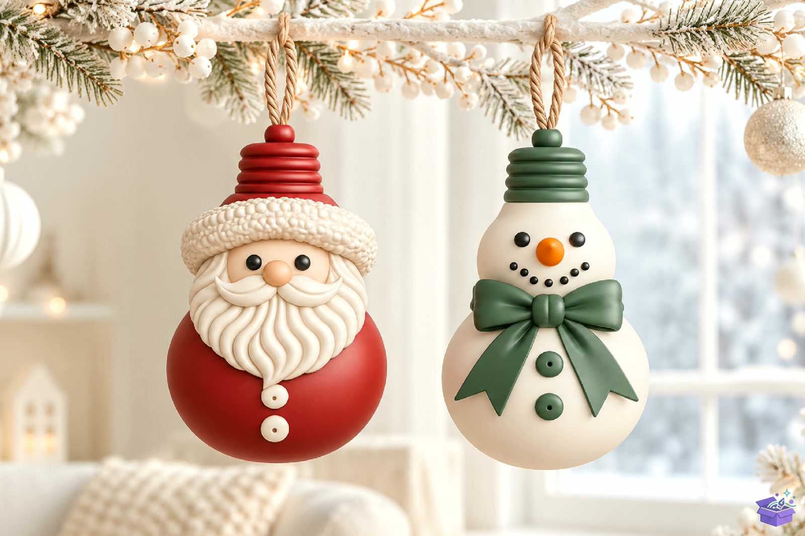 Santa And Snowman Süs 3D STL File - 3D Baskı ve Model Dosyası (STL, OBJ, 3MF) - detaylı önizleme 5