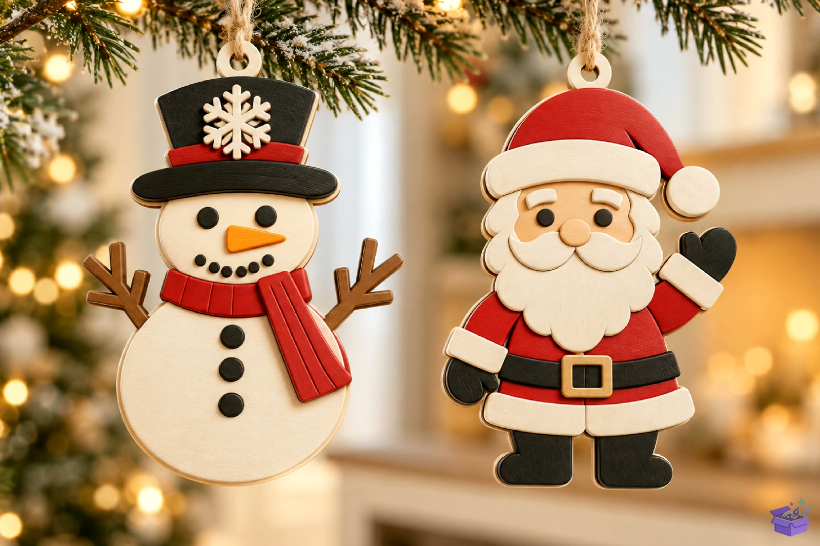 Santa And Snowman 3D Baskı Model - 3D Baskı ve Model Dosyası (STL, OBJ, 3MF) - detaylı önizleme 2