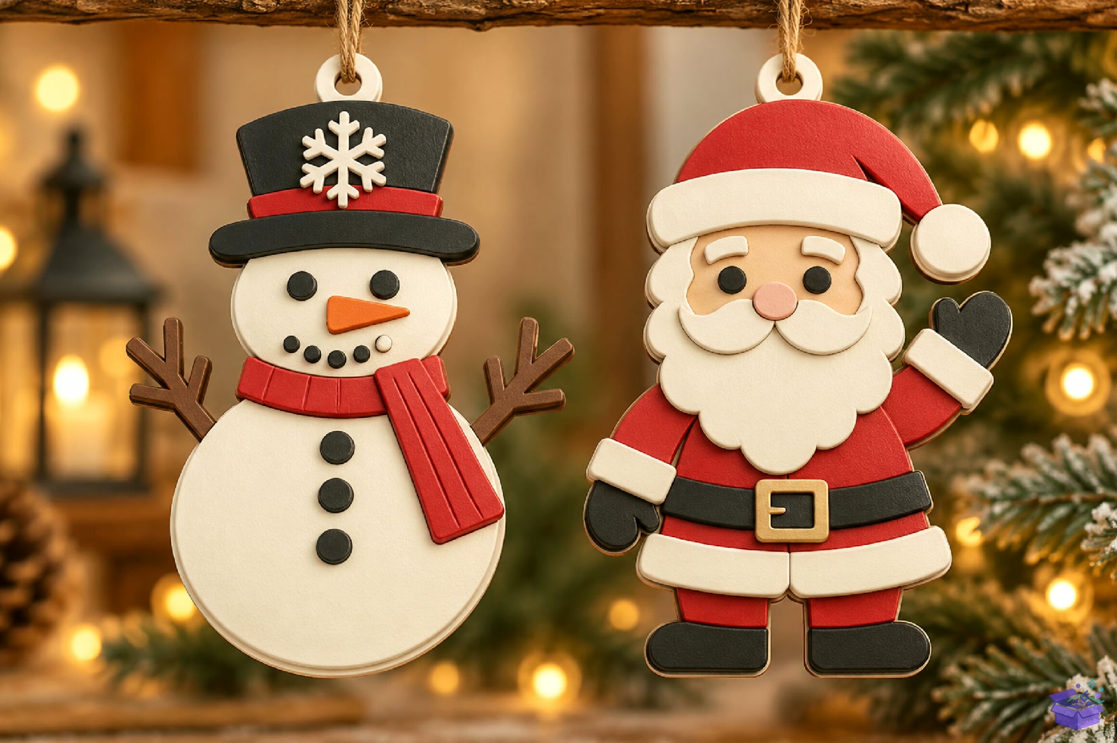 Santa And Snowman 3D Baskı Model - 3D Baskı ve Model Dosyası (STL, OBJ, 3MF) - detaylı önizleme 4