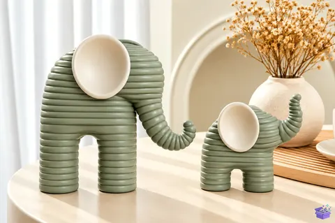 Minimalist Elephant Home Decor 3d STL - 3D Baskı ve Model Dosyası (STL, OBJ, 3MF) - 3D Baskı  İndir (STL, OBJ, 3MF)