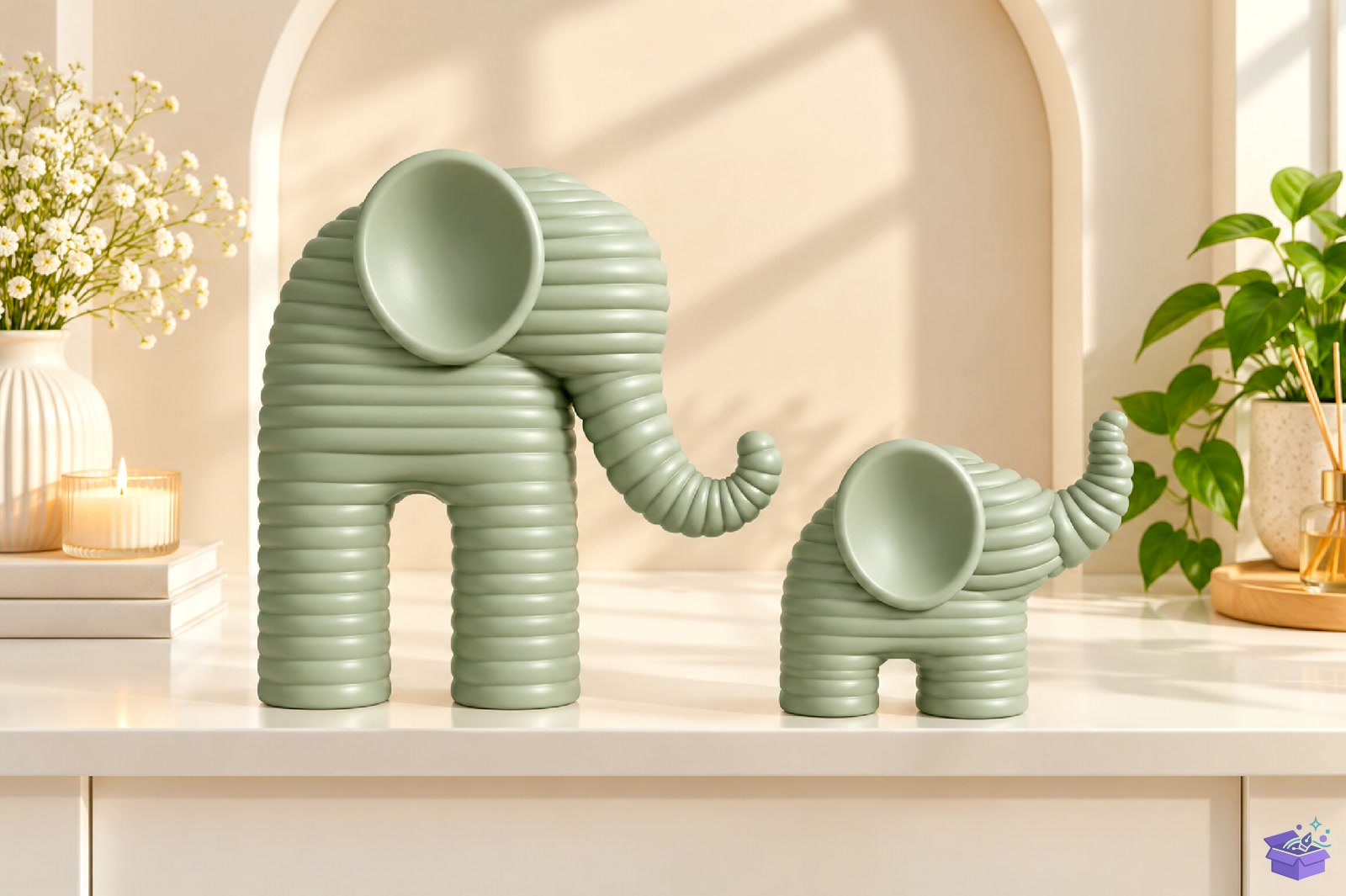 Minimalist Elephant Home Decor 3d STL - 3D Baskı ve Model Dosyası (STL, OBJ, 3MF) - detaylı önizleme 2