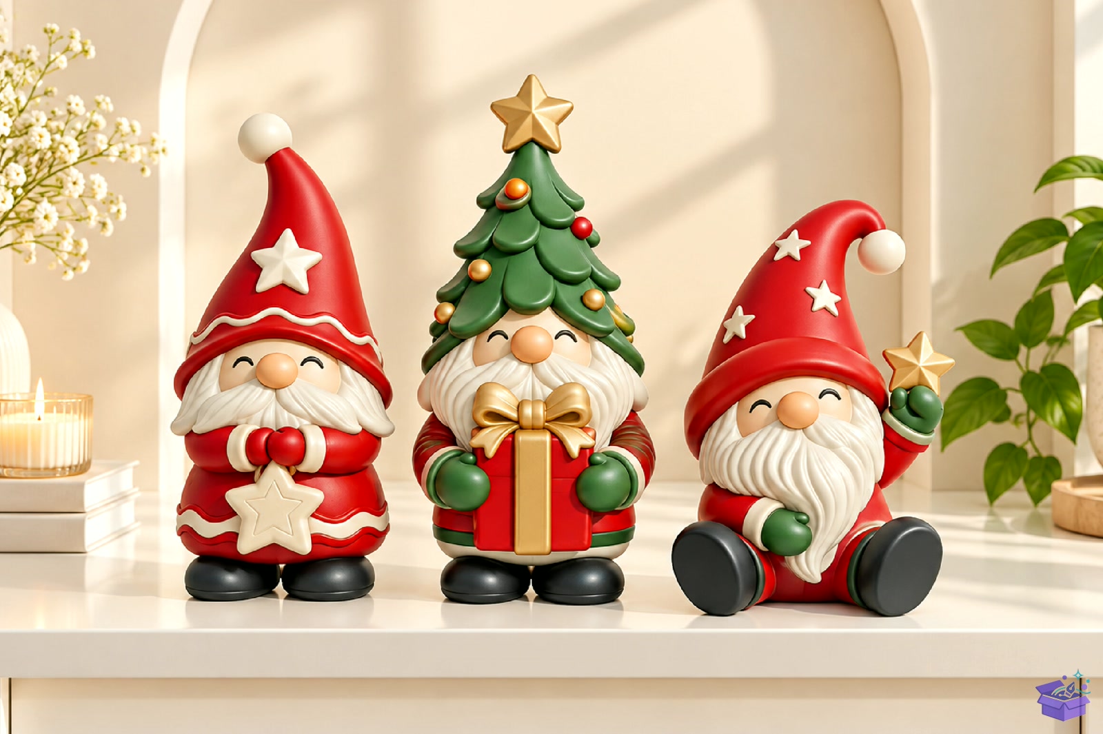 Yılbaşı Gnome 3D STL Printing Model - 3D Baskı ve Model Dosyası (STL, OBJ, 3MF) - detaylı önizleme 3