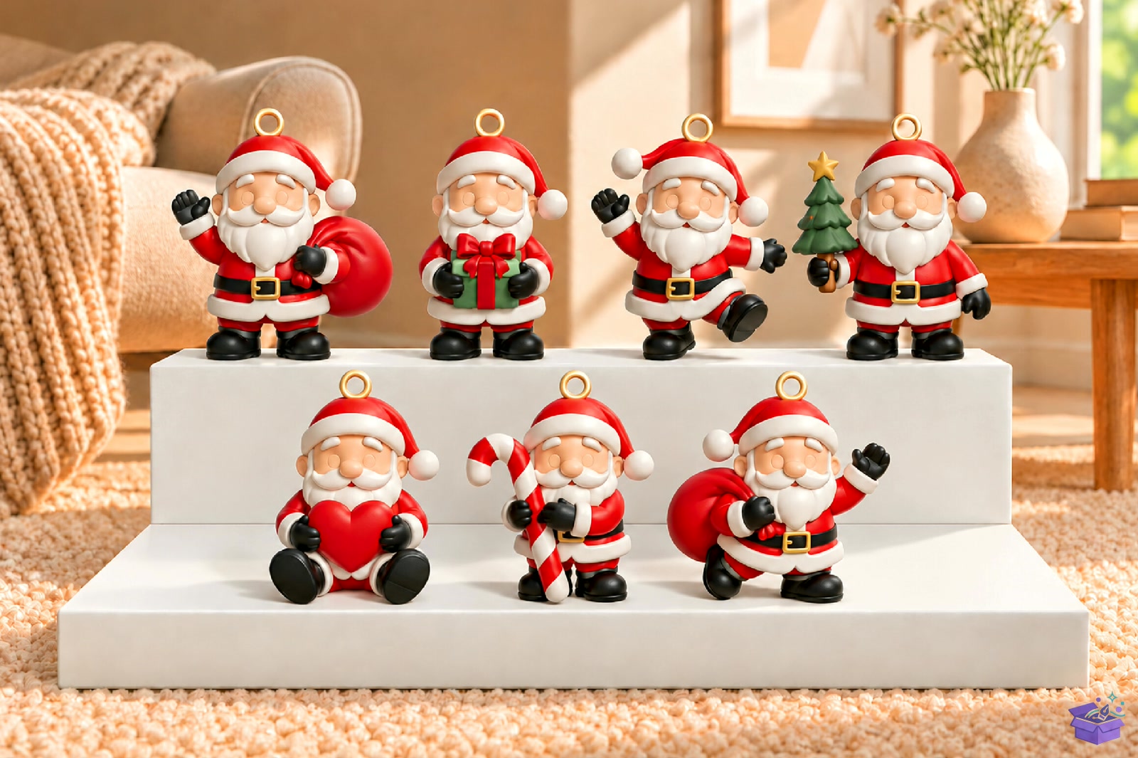 Yılbaşı Santa Süs - 3D Baskı ve Model Dosyası (STL, OBJ, 3MF) - detaylı önizleme 2