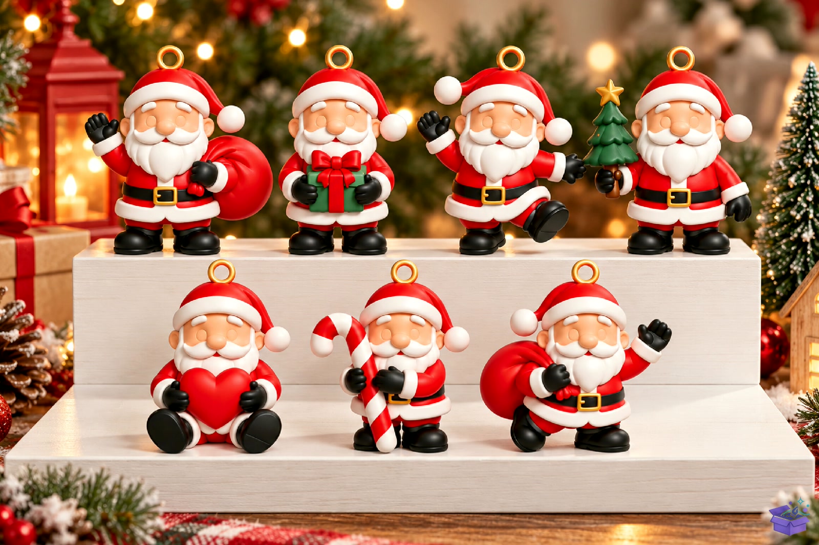 Yılbaşı Santa Süs - 3D Baskı ve Model Dosyası (STL, OBJ, 3MF) - detaylı önizleme 4