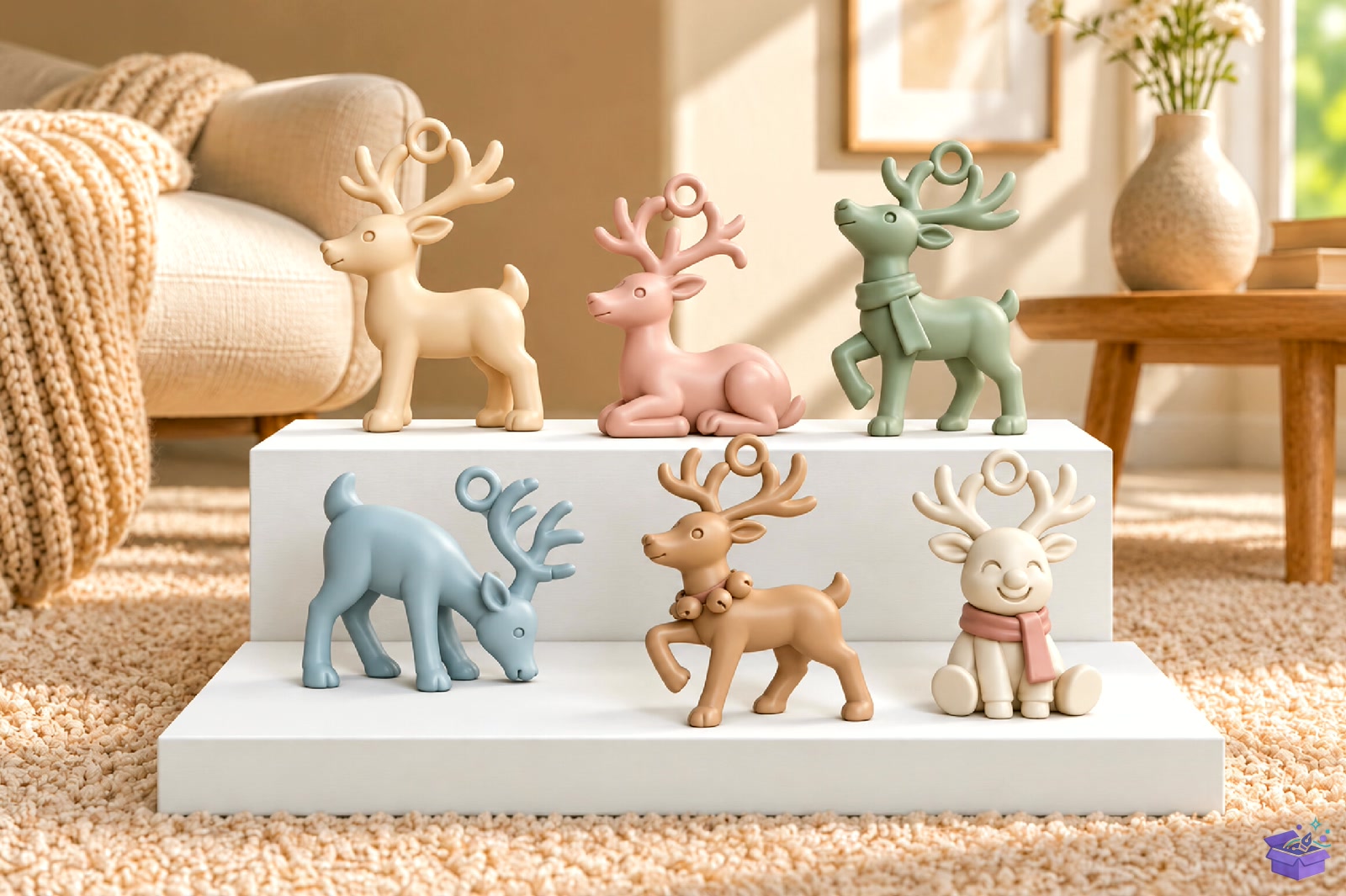 Yılbaşı Ren Geyiği Süs 3D STL - 3D Baskı ve Model Dosyası (STL, OBJ, 3MF) - detaylı önizleme 2