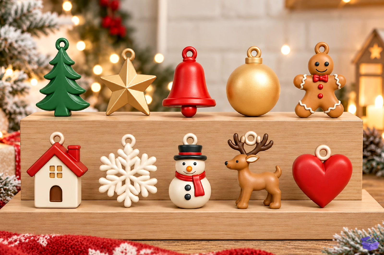 Yılbaşı Ağaç Süsü 3D Decorations STL Se - 3D Baskı ve Model Dosyası (STL, OBJ, 3MF) - detaylı önizleme 2
