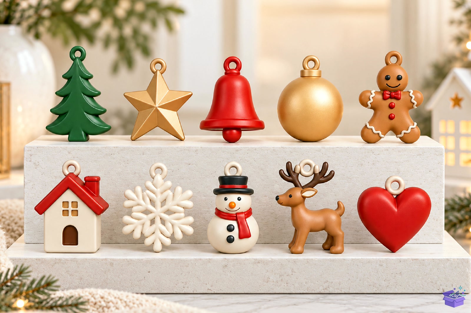 Yılbaşı Ağaç Süsü 3D Decorations STL Se - 3D Baskı ve Model Dosyası (STL, OBJ, 3MF) - detaylı önizleme 4