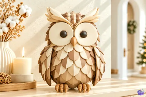 Cute Owl Figurine 3D Baskı Model - 3D Baskı ve Model Dosyası (STL, OBJ, 3MF) - 3D Baskı  İndir (STL, OBJ, 3MF)