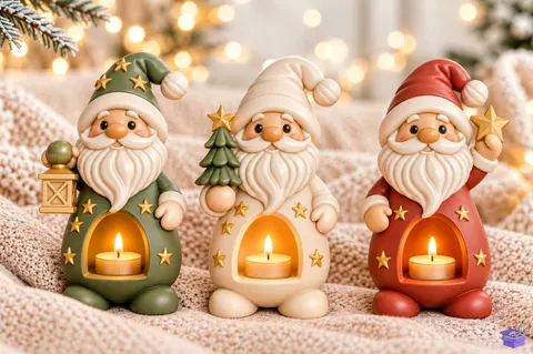 Santa Claus Mumluk STL - 3D Baskı ve Model Dosyası (STL, OBJ, 3MF) - 3D Baskı  İndir (STL, OBJ, 3MF)