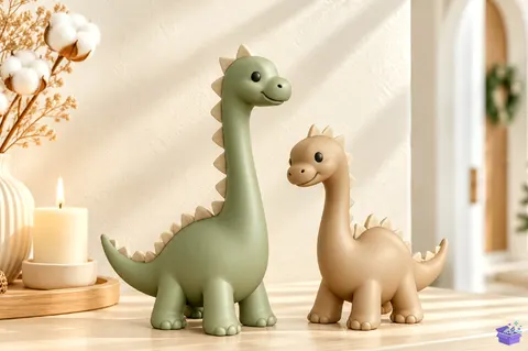 3D Cute Dinosaur Nursery Decoration STL - 3D Baskı ve Model Dosyası (STL, OBJ, 3MF) - 3D Baskı  İndir (STL, OBJ, 3MF)