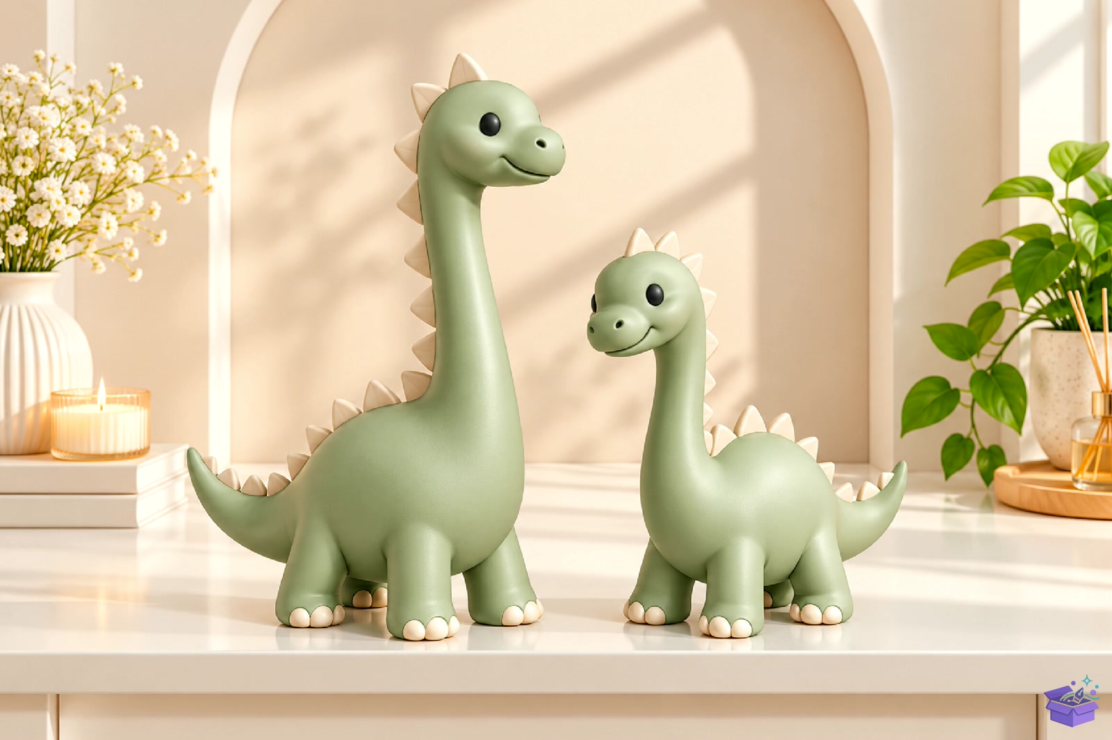 3D Cute Dinosaur Nursery Decoration STL - 3D Baskı ve Model Dosyası (STL, OBJ, 3MF) - detaylı önizleme 2