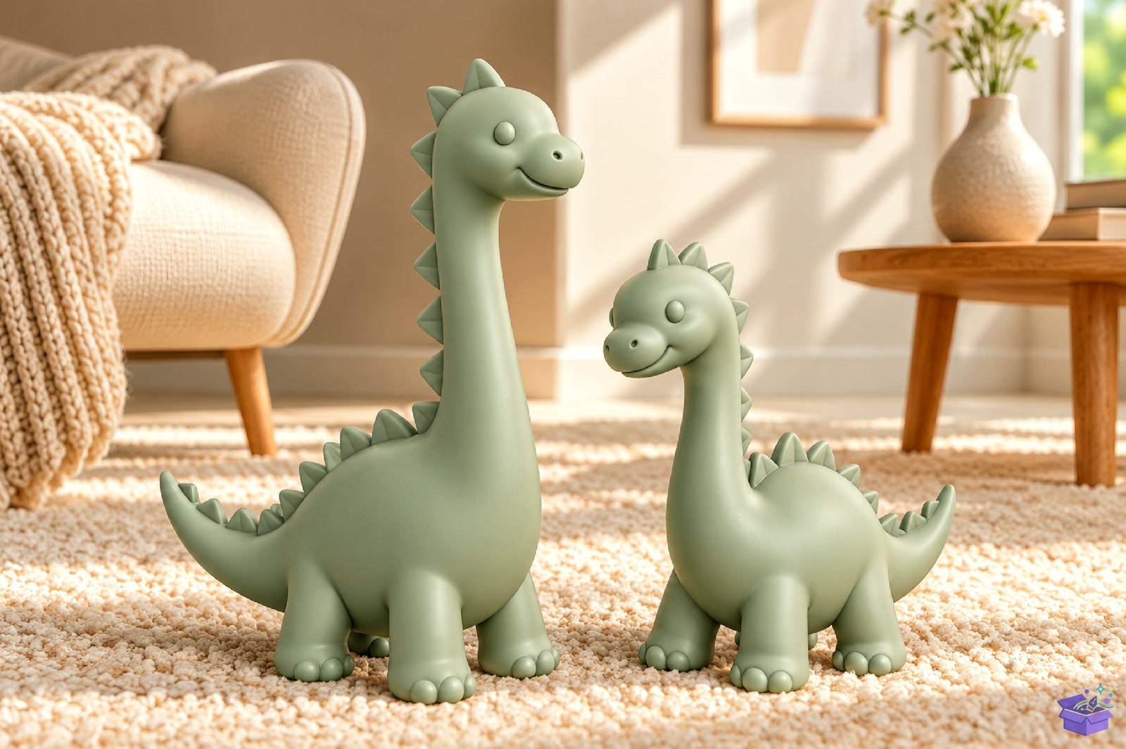 3D Cute Dinosaur Nursery Decoration STL - 3D Baskı ve Model Dosyası (STL, OBJ, 3MF) - detaylı önizleme 4