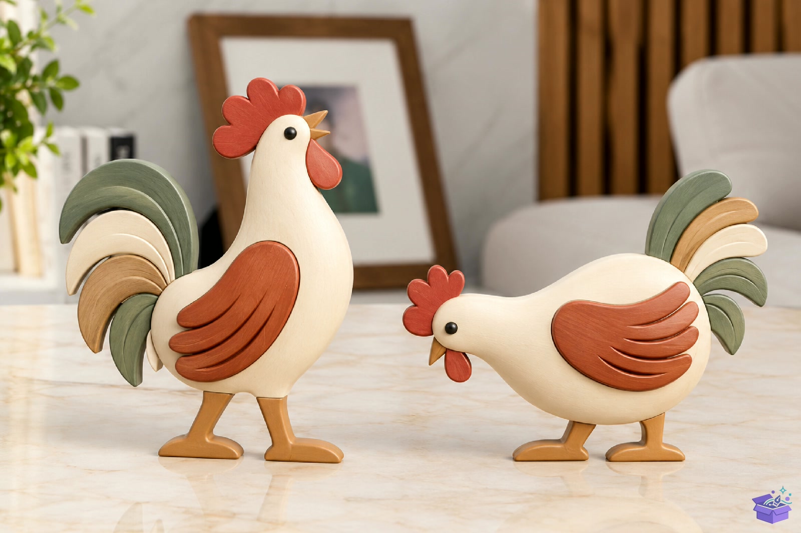 Farm Chicken STL File - 3D Baskı ve Model Dosyası (STL, OBJ, 3MF) - detaylı önizleme 5