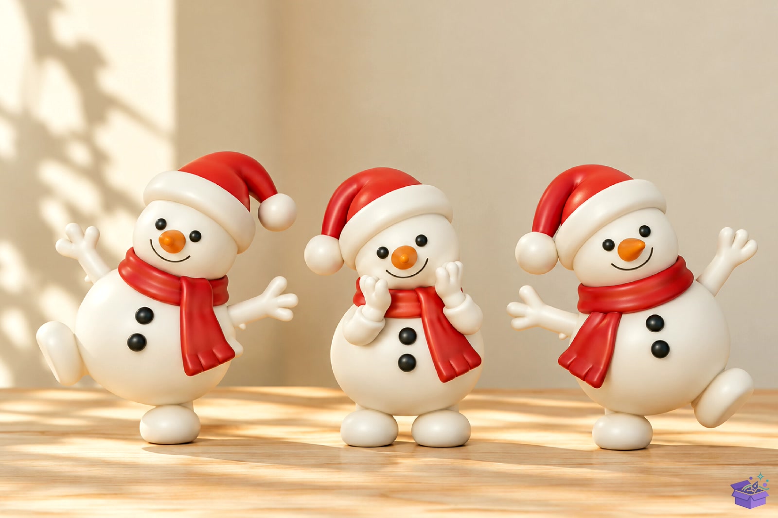 Yılbaşı Snowman Figurines 3D Baskı STL - 3D Baskı ve Model Dosyası (STL, OBJ, 3MF) - detaylı önizleme 2