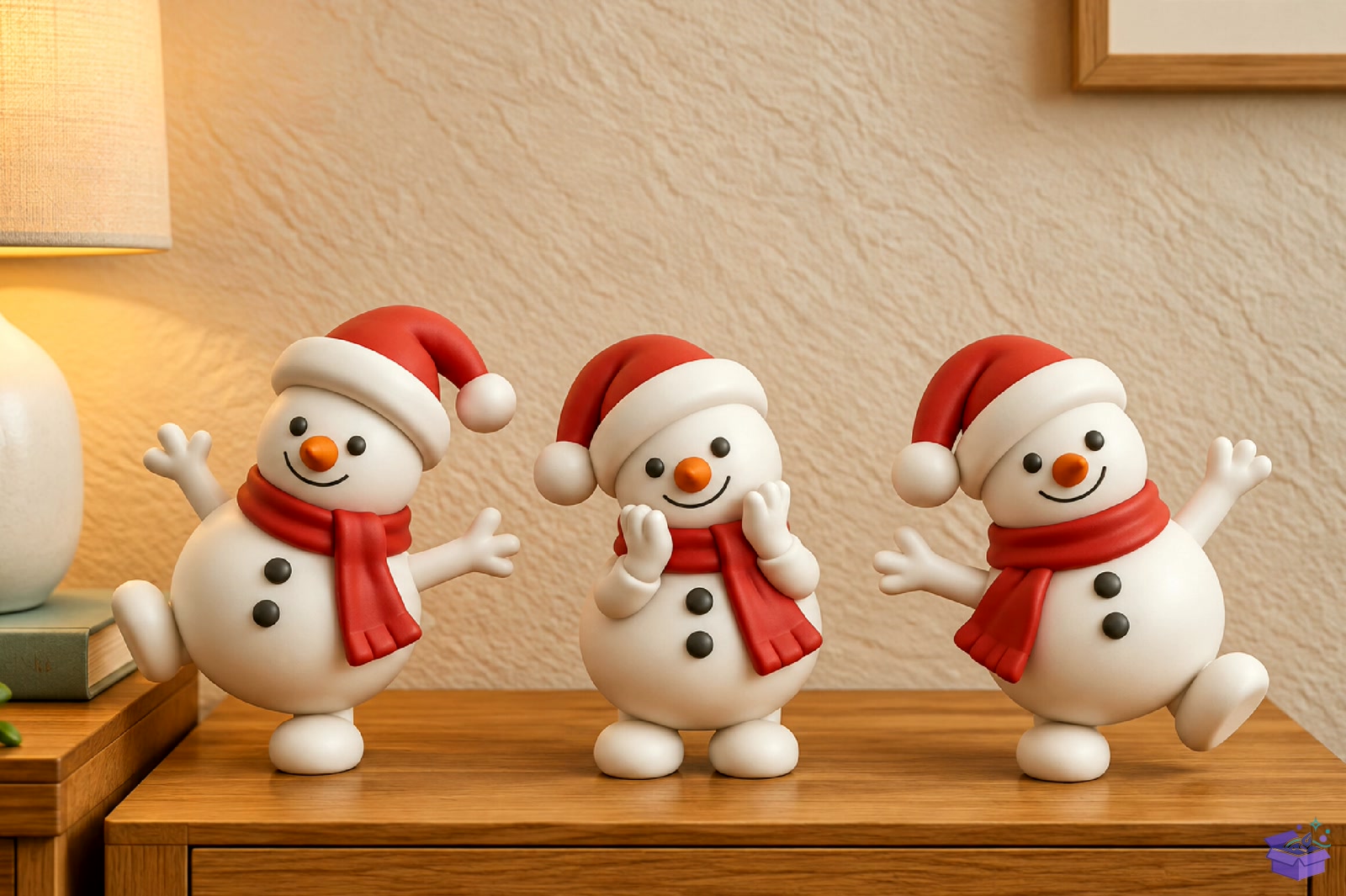 Yılbaşı Snowman Figurines 3D Baskı STL - 3D Baskı ve Model Dosyası (STL, OBJ, 3MF) - detaylı önizleme 4