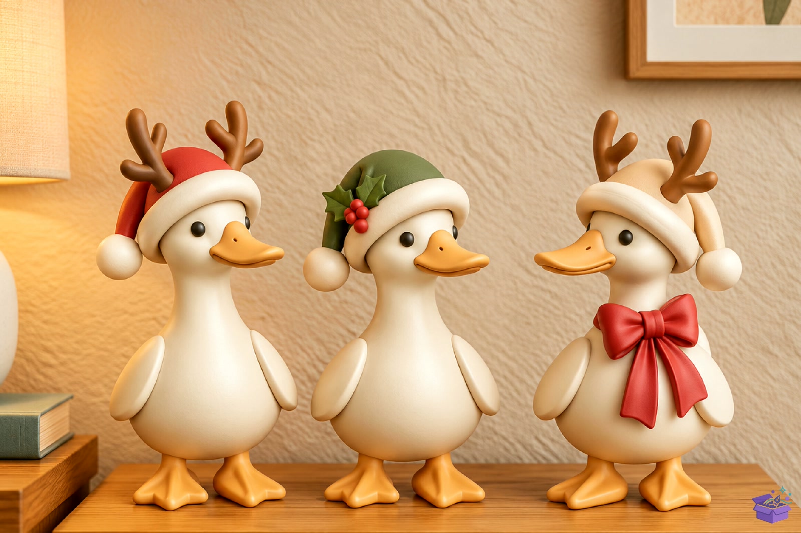 Cute Duck Yılbaşı 3D Baskı Model - 3D Baskı ve Model Dosyası (STL, OBJ, 3MF) - detaylı önizleme 2