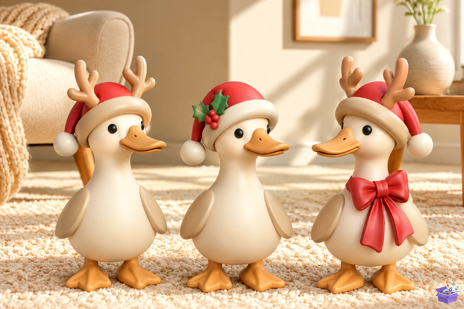Cute Duck Yılbaşı 3D Baskı Model - 3D Baskı ve Model Dosyası (STL, OBJ, 3MF) - detaylı önizleme 5