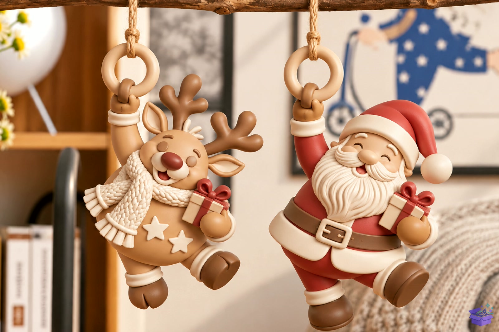 Yılbaşı Hanging Decor 3D STL Model - 3D Baskı ve Model Dosyası (STL, OBJ, 3MF) - detaylı önizleme 3