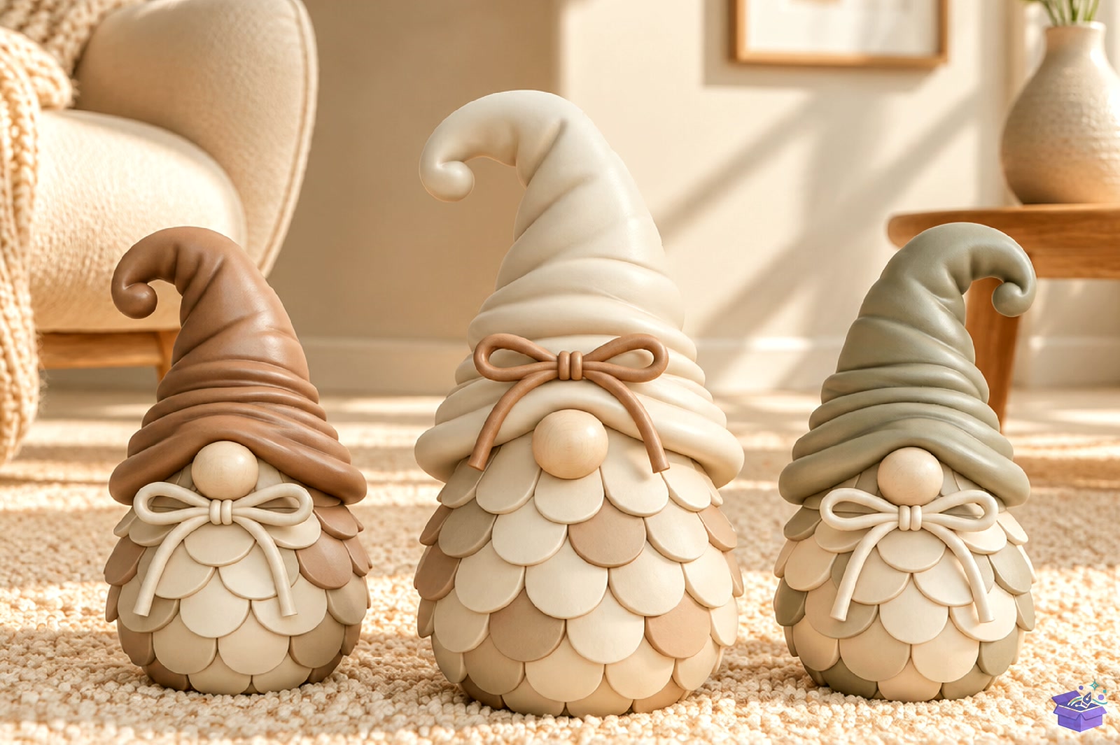 Yılbaşı Gnome Family Decor 3D STL - 3D Baskı ve Model Dosyası (STL, OBJ, 3MF) - detaylı önizleme 5