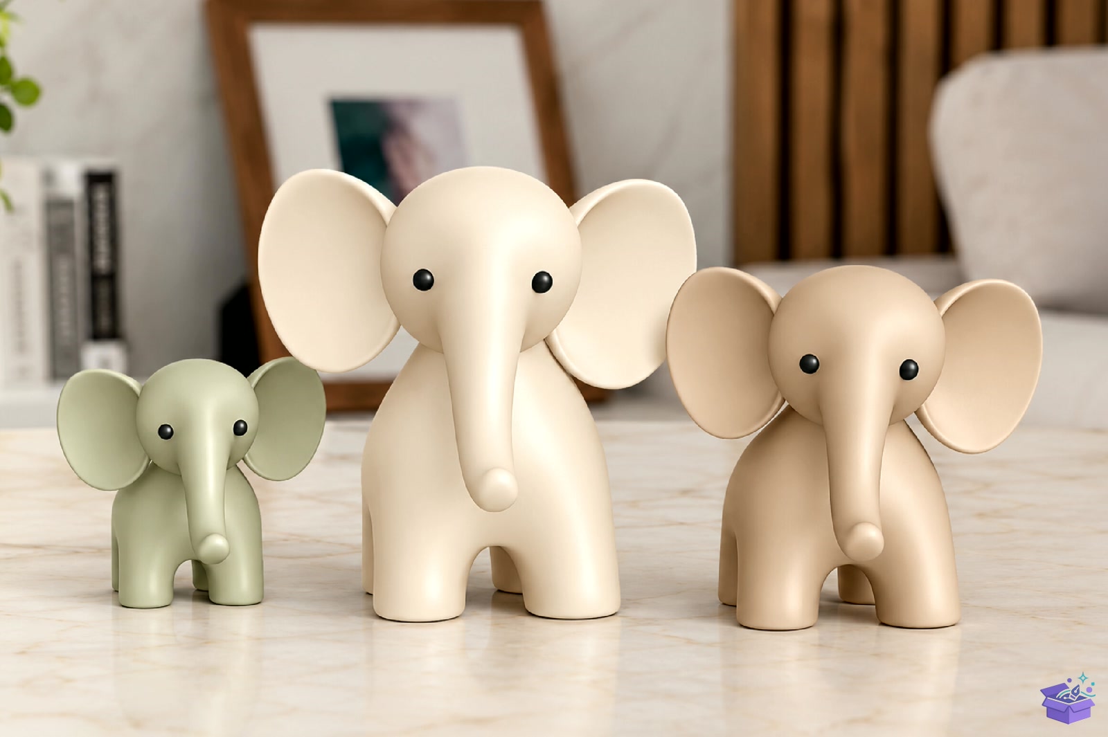 Cute Elephant Family STL 3D Baskı Model - 3D Baskı ve Model Dosyası (STL, OBJ, 3MF) - detaylı önizleme 2