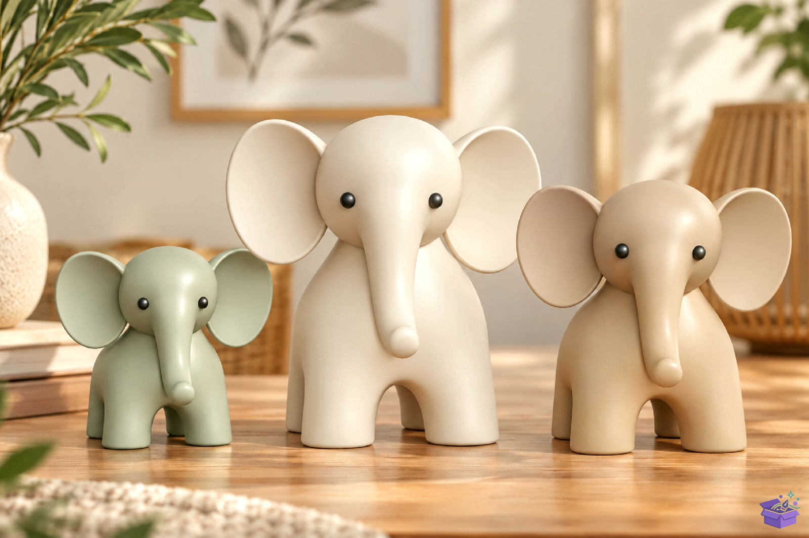 Cute Elephant Family STL 3D Baskı Model - 3D Baskı ve Model Dosyası (STL, OBJ, 3MF) - detaylı önizleme 5