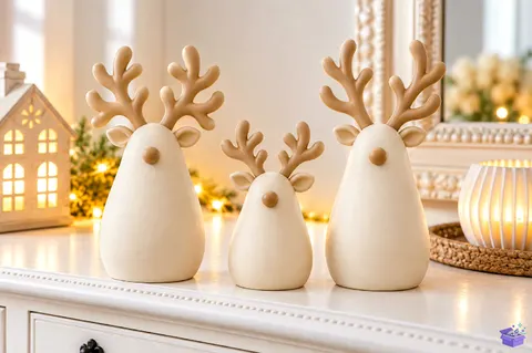 Ren Geyiği Family Yılbaşı Decor 3D Baskı - 3D Baskı ve Model Dosyası (STL, OBJ, 3MF) - 3D Baskı  İndir (STL, OBJ, 3MF)