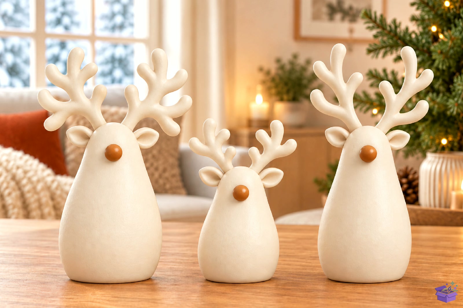 Ren Geyiği Family Yılbaşı Decor 3D Baskı - 3D Baskı ve Model Dosyası (STL, OBJ, 3MF) - detaylı önizleme 2