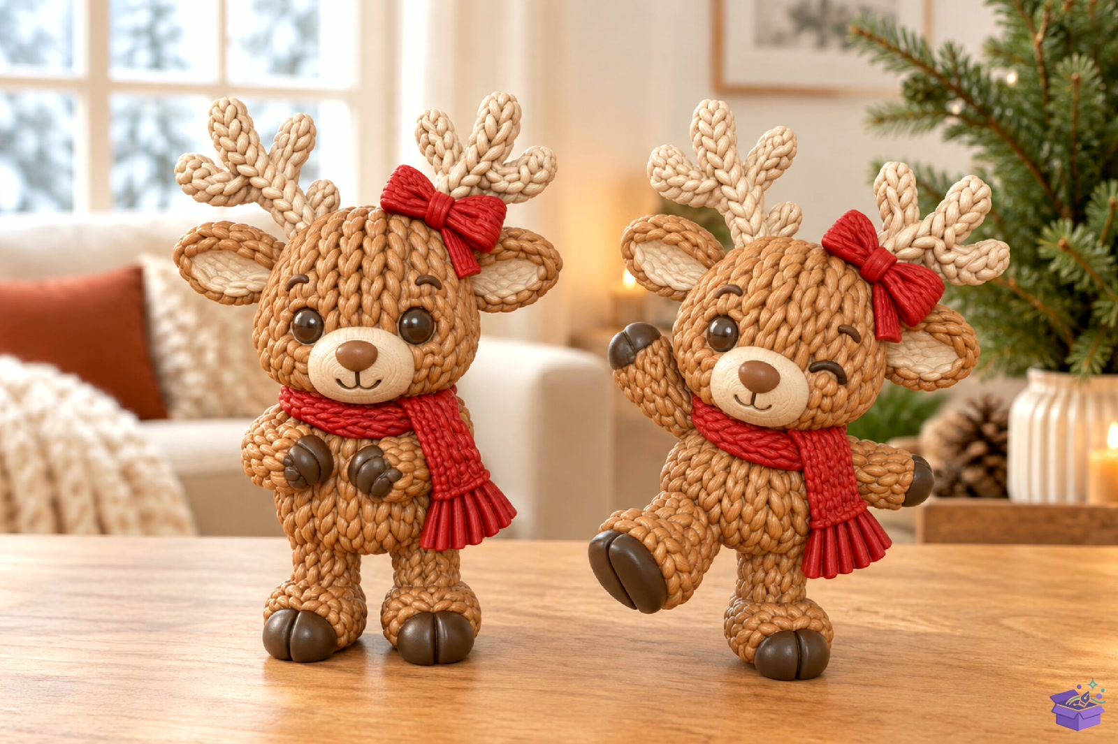 Cute Ren Geyiği Oyuncak Figurine 3D Baskı File - 3D Baskı ve Model Dosyası (STL, OBJ, 3MF) - detaylı önizleme 3