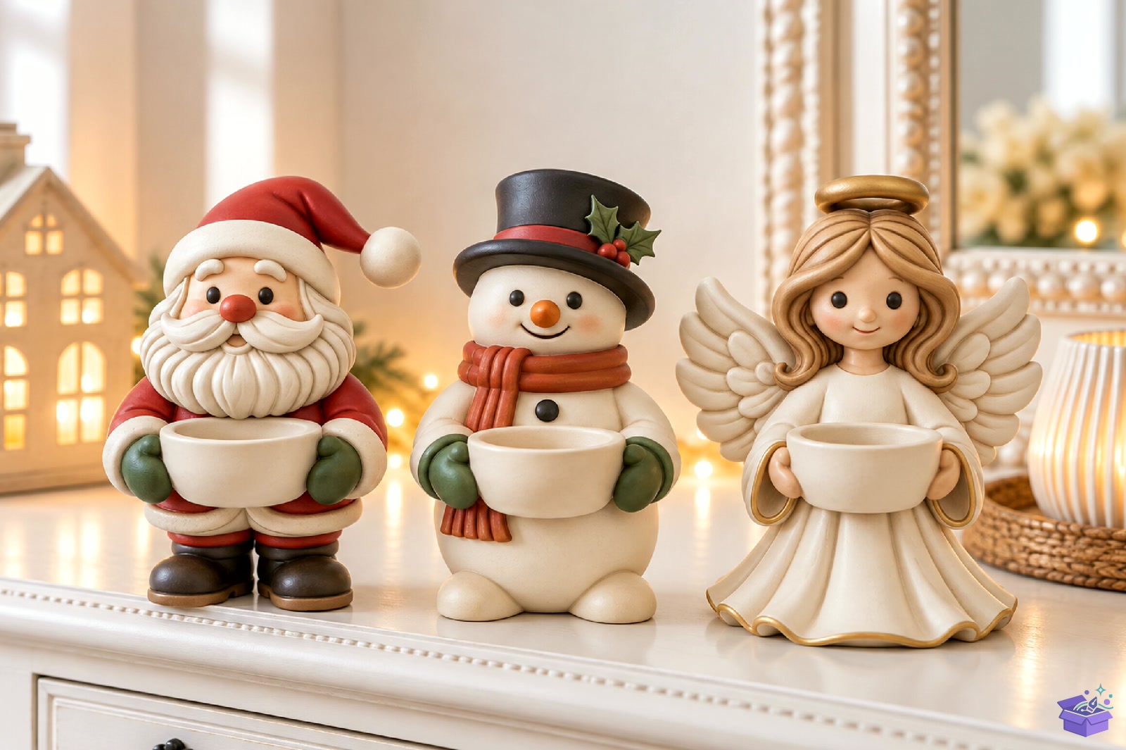 Yılbaşı Santa Snowman Angel 3D STL - 3D Baskı ve Model Dosyası (STL, OBJ, 3MF) - detaylı önizleme 2