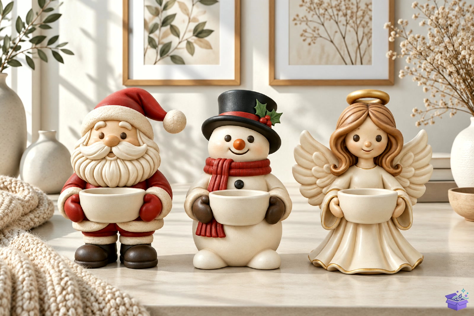 Yılbaşı Santa Snowman Angel 3D STL - 3D Baskı ve Model Dosyası (STL, OBJ, 3MF) - detaylı önizleme 3