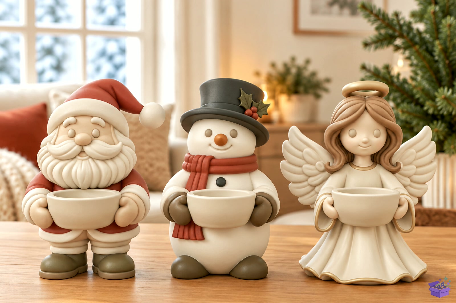 Yılbaşı Santa Snowman Angel 3D STL - 3D Baskı ve Model Dosyası (STL, OBJ, 3MF) - detaylı önizleme 4