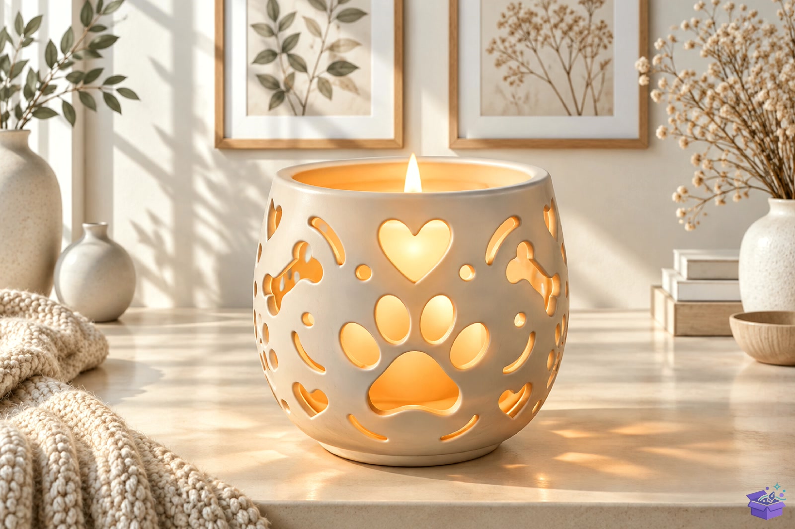 Köpek Paw Mumluk 3D Baskı Model - 3D Baskı ve Model Dosyası (STL, OBJ, 3MF) - detaylı önizleme 4